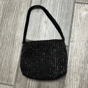 La Regale Small Black Evening Purse